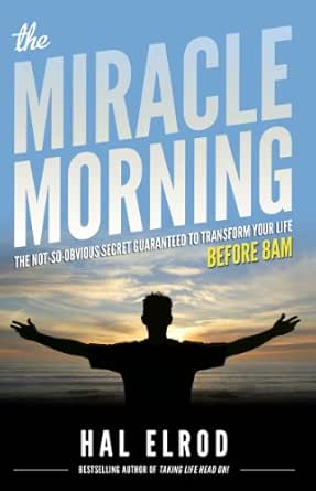 The Miracle Morning by Hal Elrod book cover